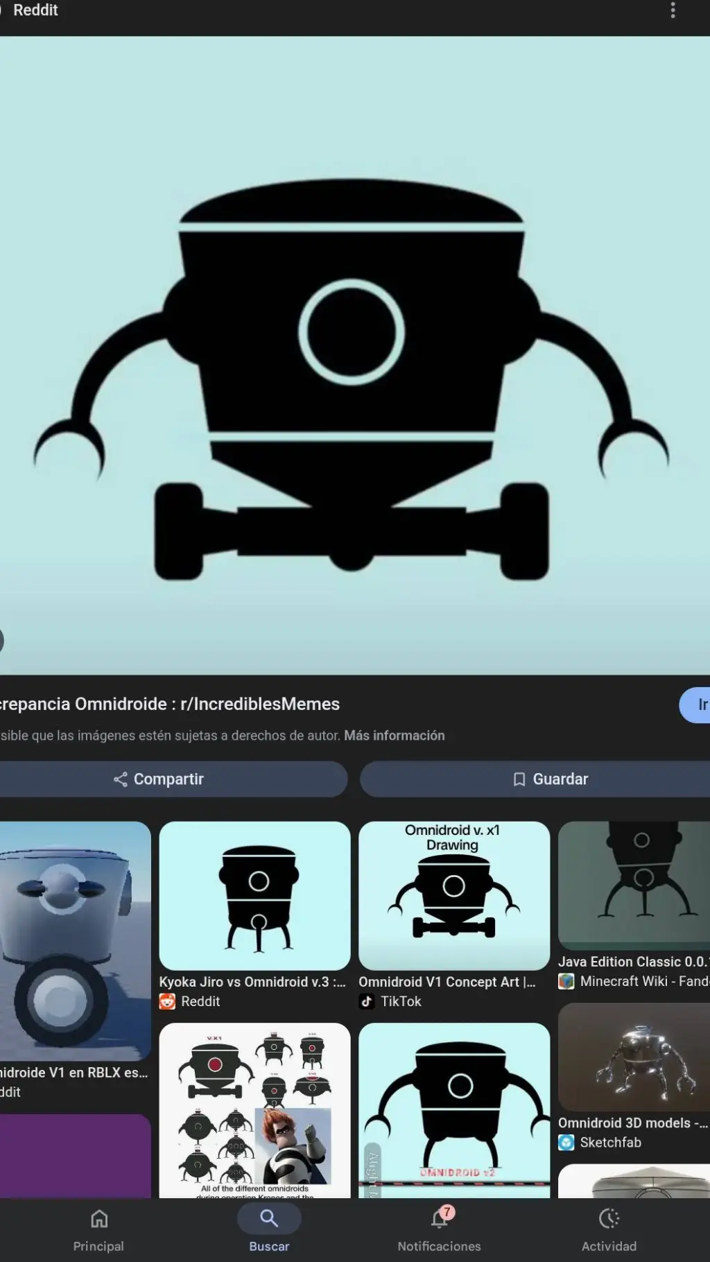 ai character: omnidroide v1 background