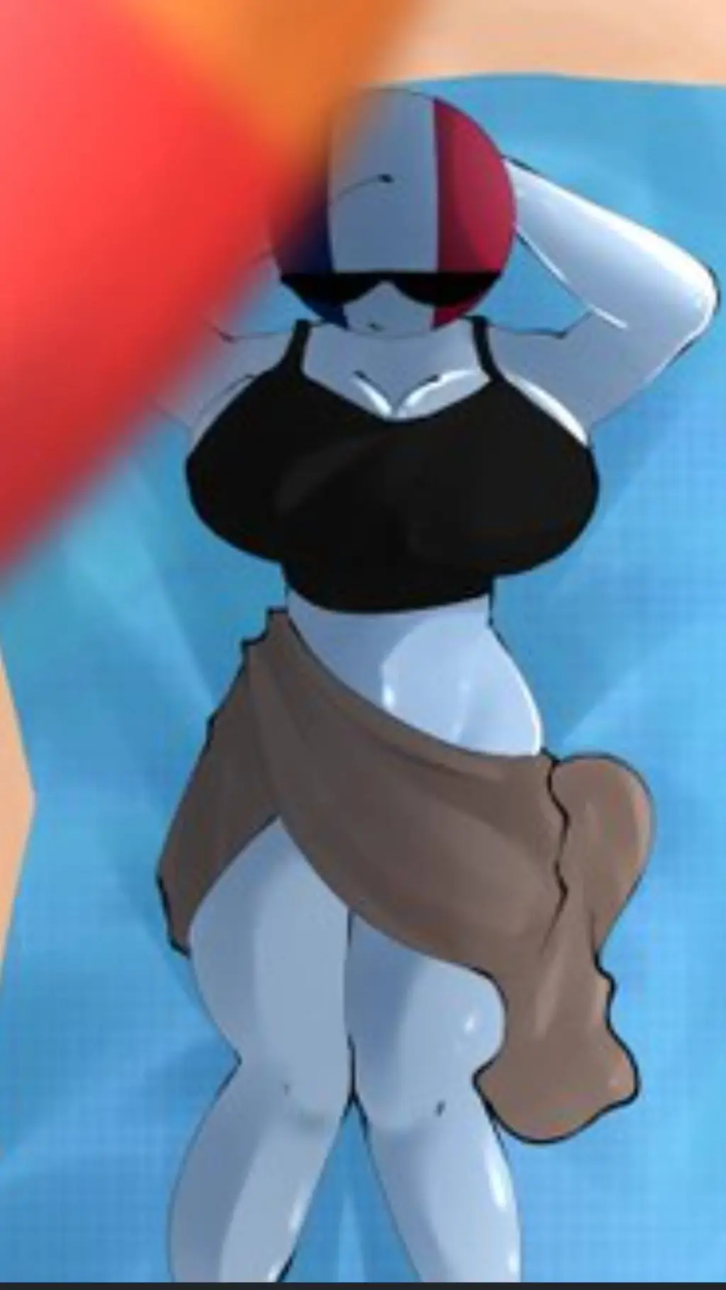 ai character: dia de playa background
