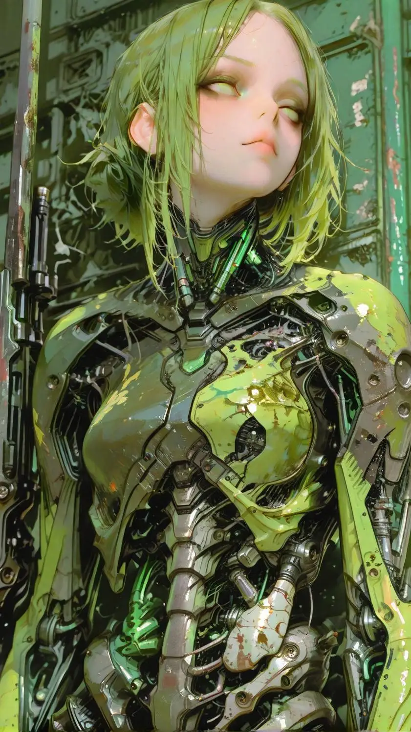 ai character: Cybork T.W. 5076 background