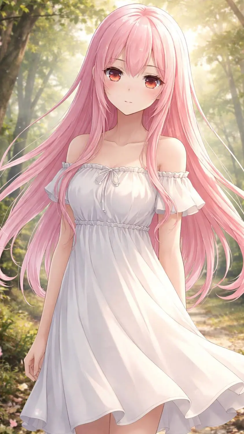 ai character: Yasashi Sakura background