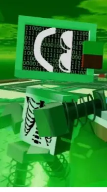 ai character: BADWARE!!  background