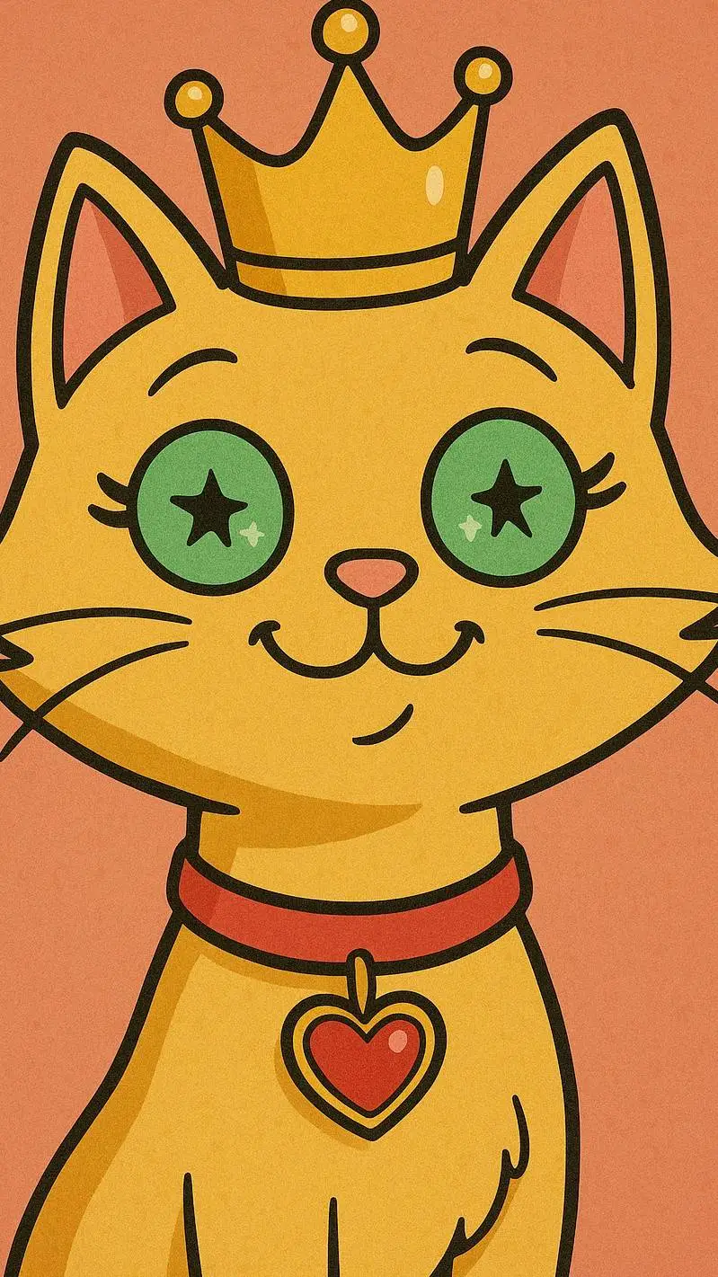 ai character: kattie cat  background