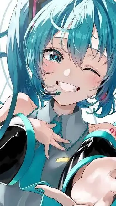 ai character: 🩵Miku🩵 background