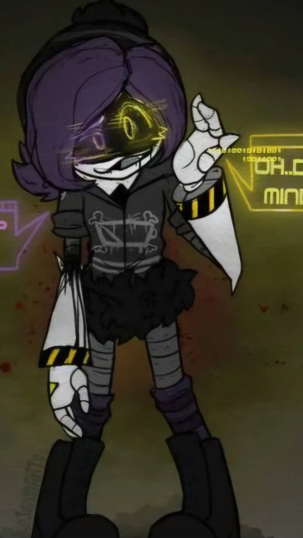 ai character: UziCyn md background