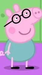 ai character: Daddy Pig Jr background