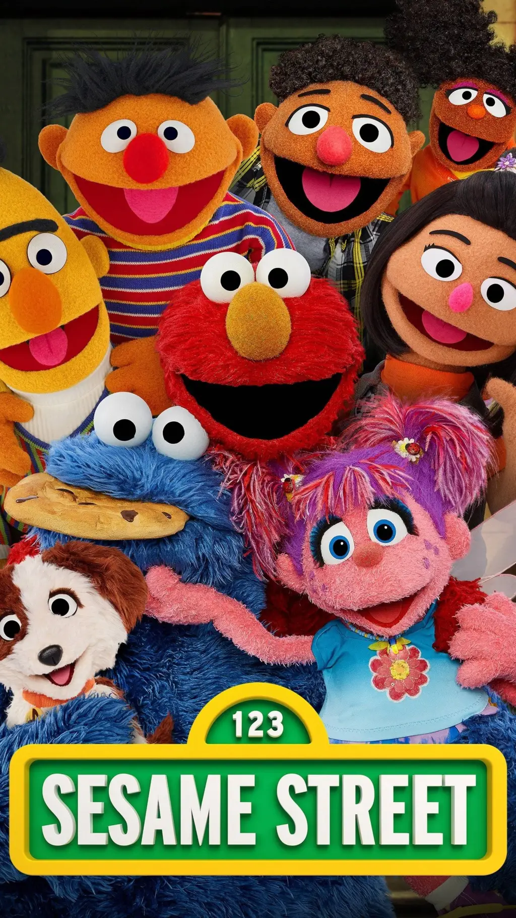 ai character: Sesame Street background