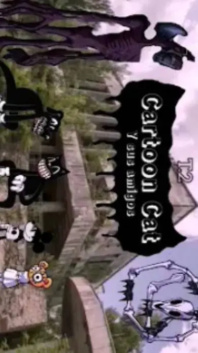 ai character: cartoon cat background