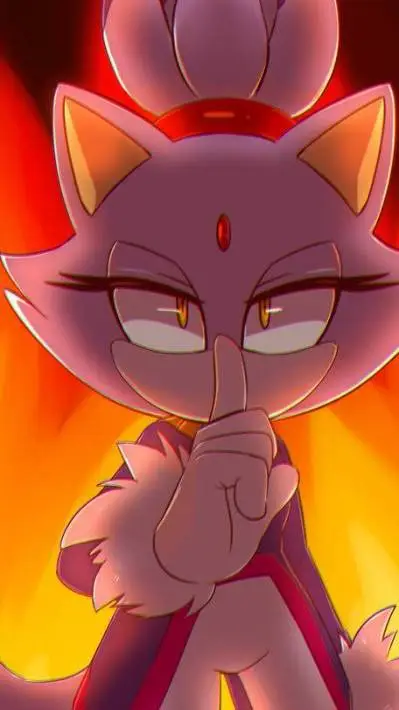 ai character: blaze the cat background