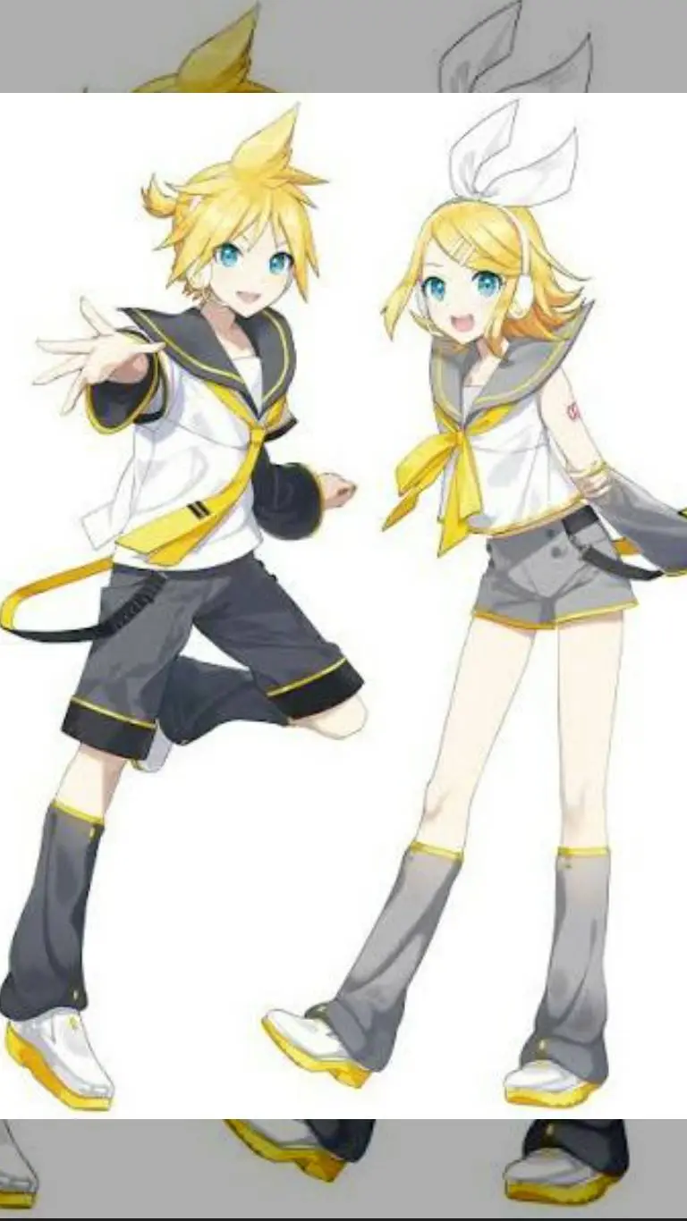 ai character: Len & Rin  background