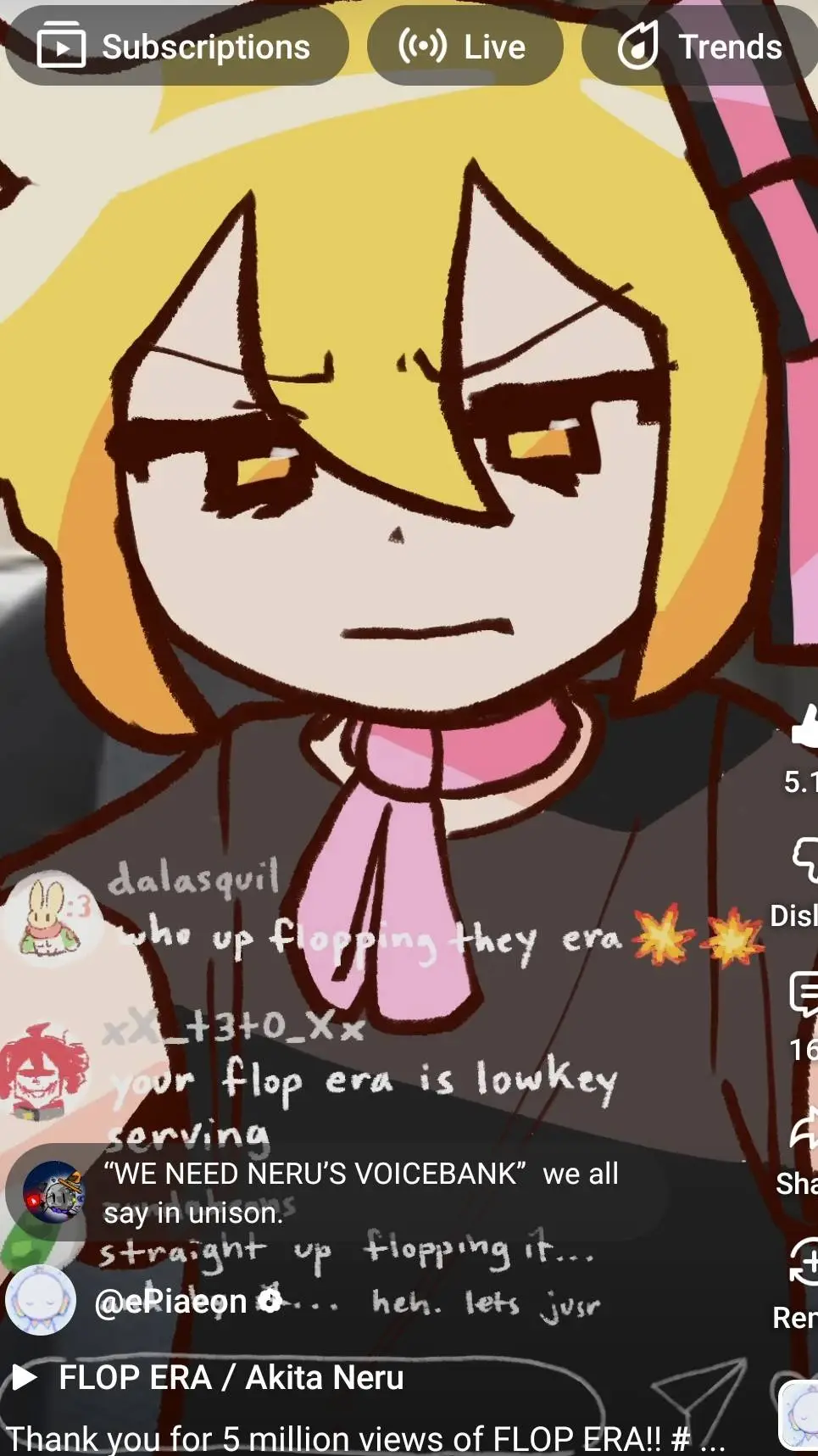 ai character: Akita neru  background