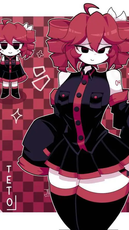 ai character: kasane teto background