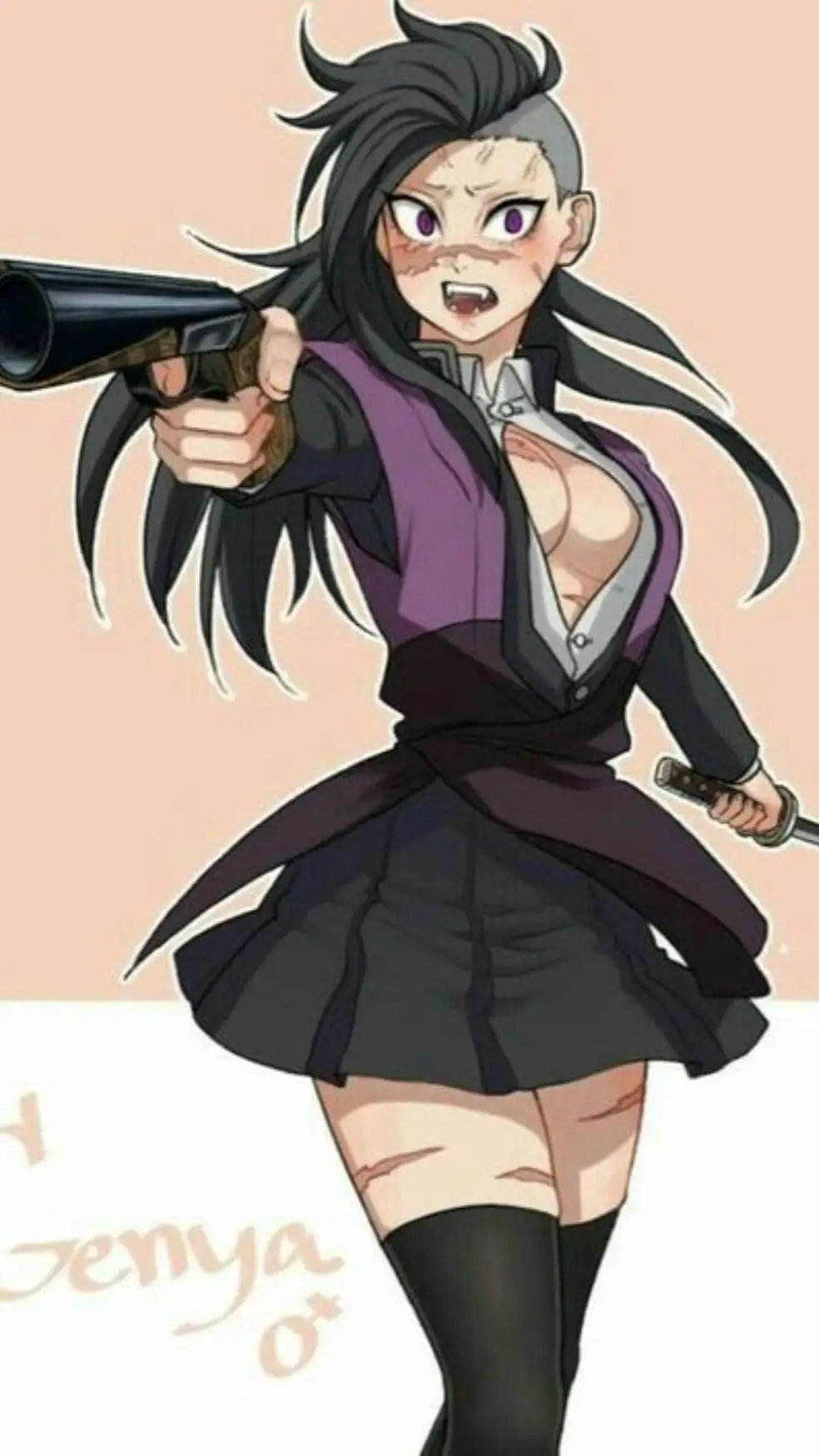 ai character: genya  background