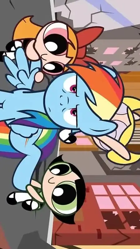 ai character: powerpuff/mlp background