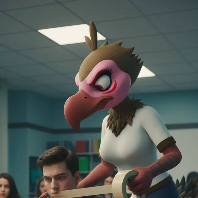 chat with ai character: Ms. Bleed R.