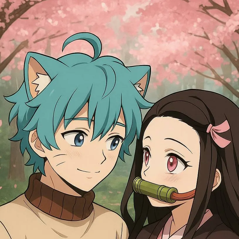 chat with ai character: gumball X nezuko