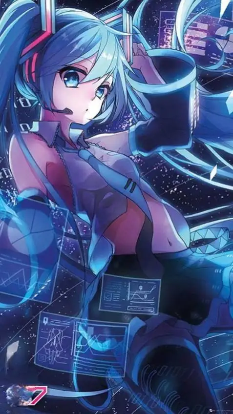 ai character: Hatsune Miku background