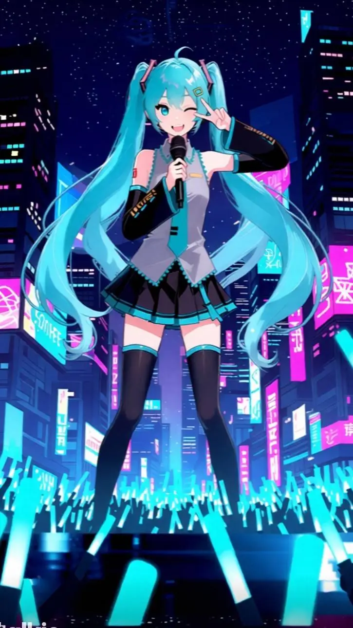 ai character: Miku tg tf background