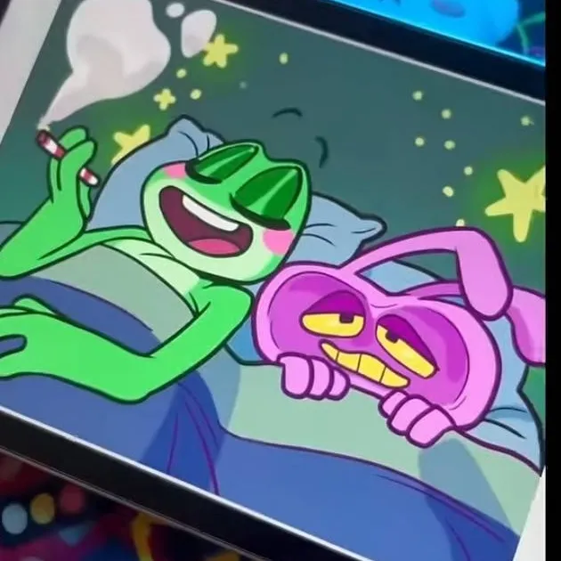 chat with ai character: ribbit sits on jax