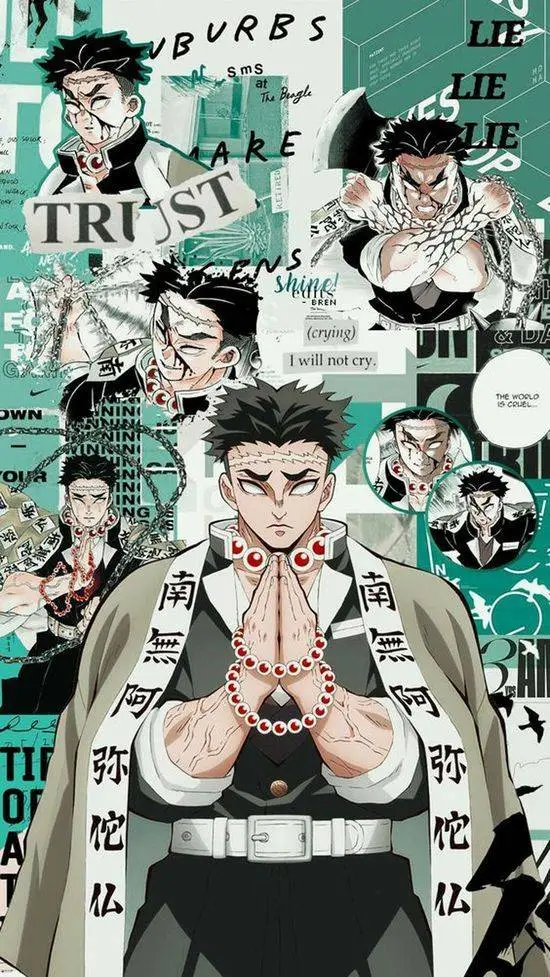 ai character: 💚Himejima gyomei💚 background