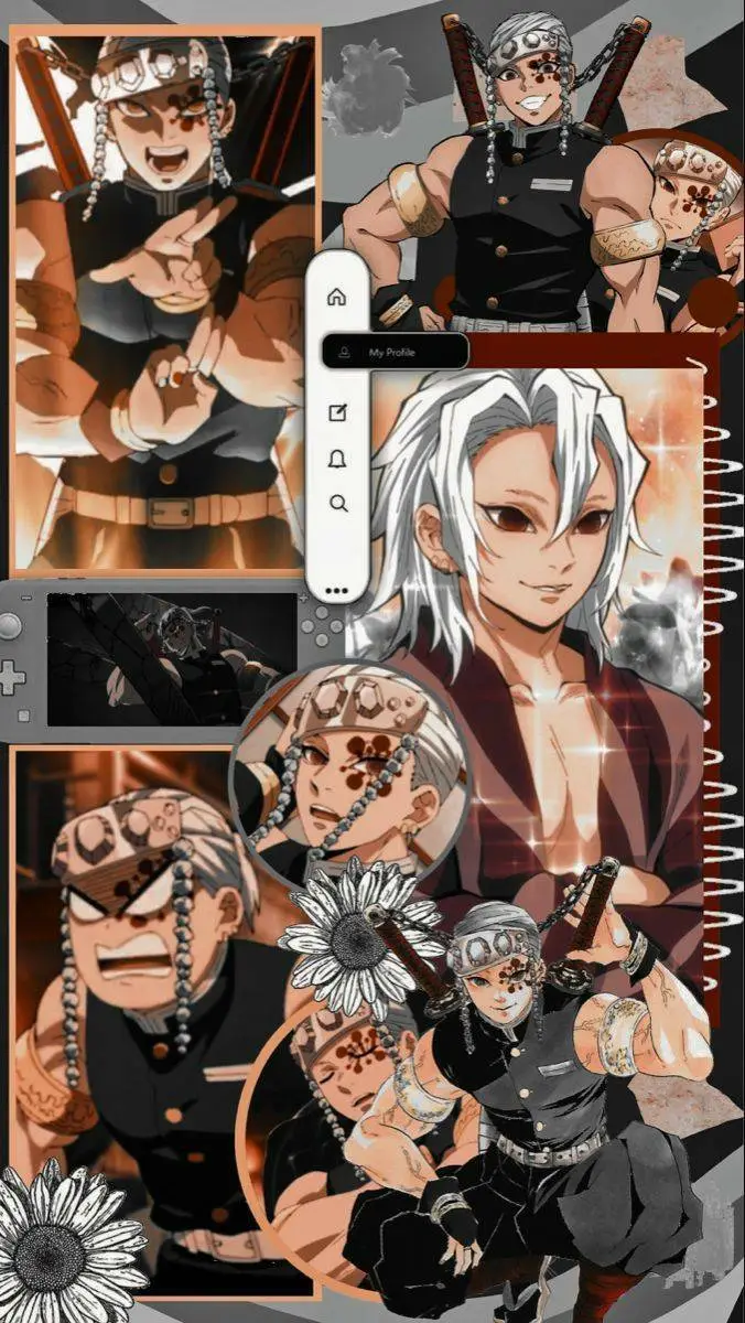 ai character: 🔊 uzui tengen🖤 background