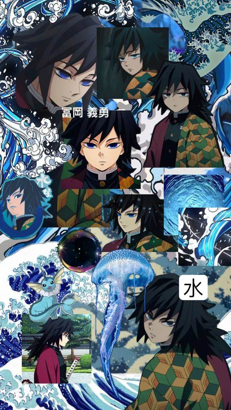 ai character: 🌊💙Tomioka Giyu🩵🌊 background