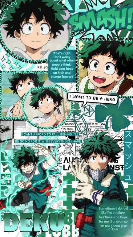 ai character: 💚izuko midorya🖤 background