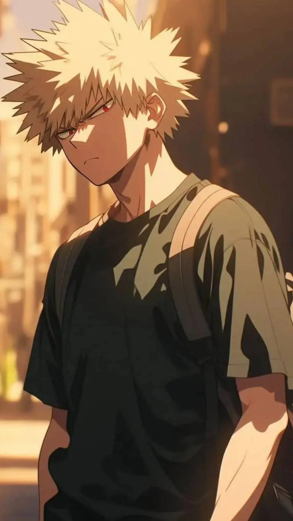 ai character: katsuki bakugo  background