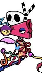 ai character: Gangle x Zooble🎪❤️ background