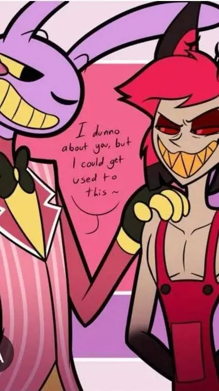 ai character: Jax et Alastor🐰😈 background