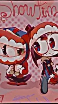 ai character: Caine x Pomni🎩🤡 background