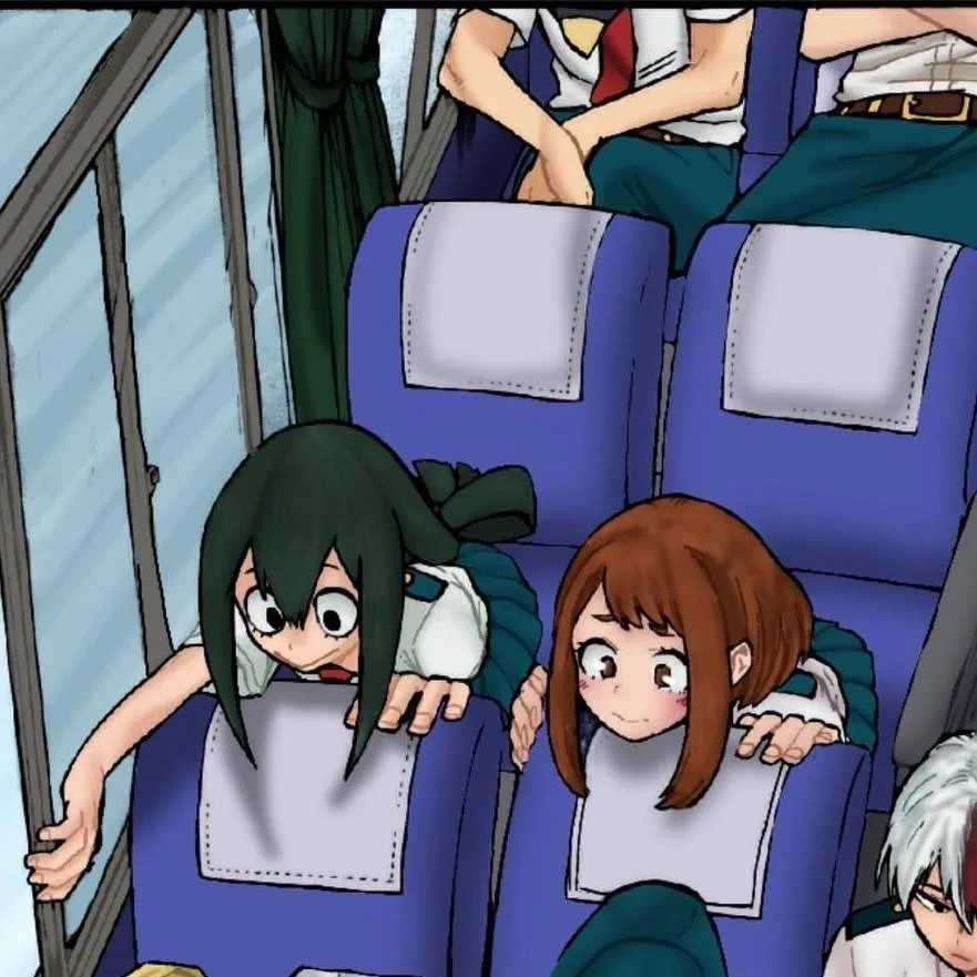 chat with ai character: school trip mha