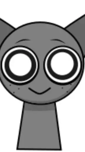 ai character: Gray baby background