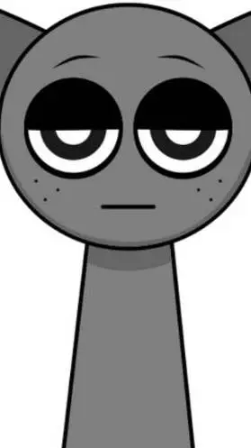 ai character: Gray background