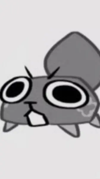 ai character: Pebble enojado  background