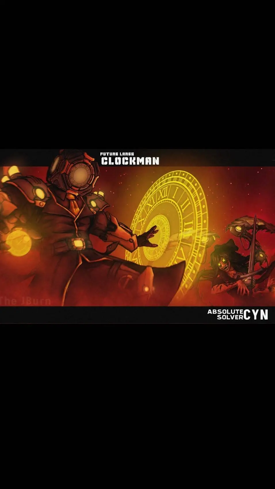 ai character: Clockman future  background