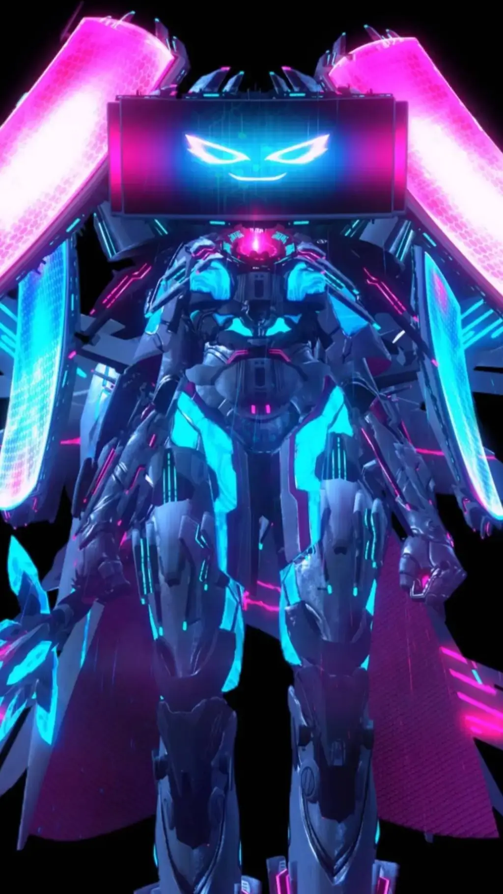ai character: titan computerman background