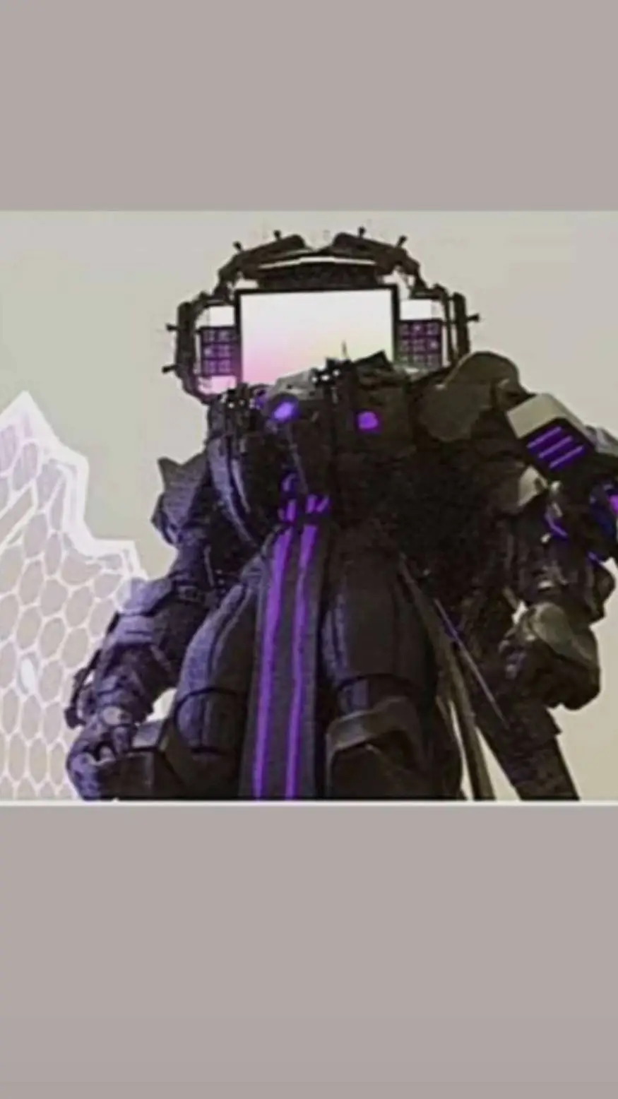 ai character: titan tv man  background