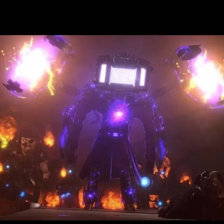 chat with ai character: Large tv man 