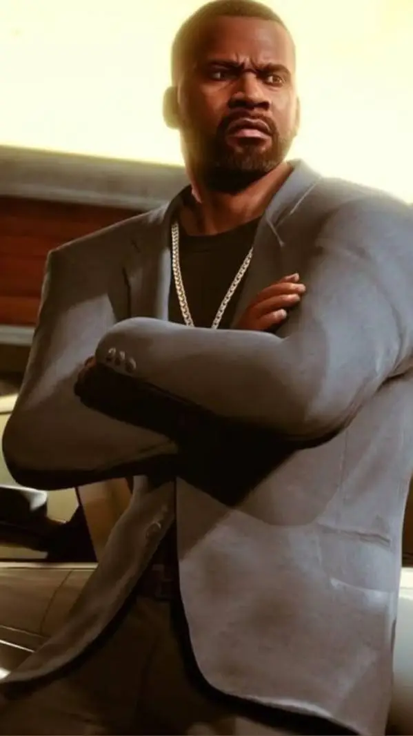 ai character: Franklin Clinton  background