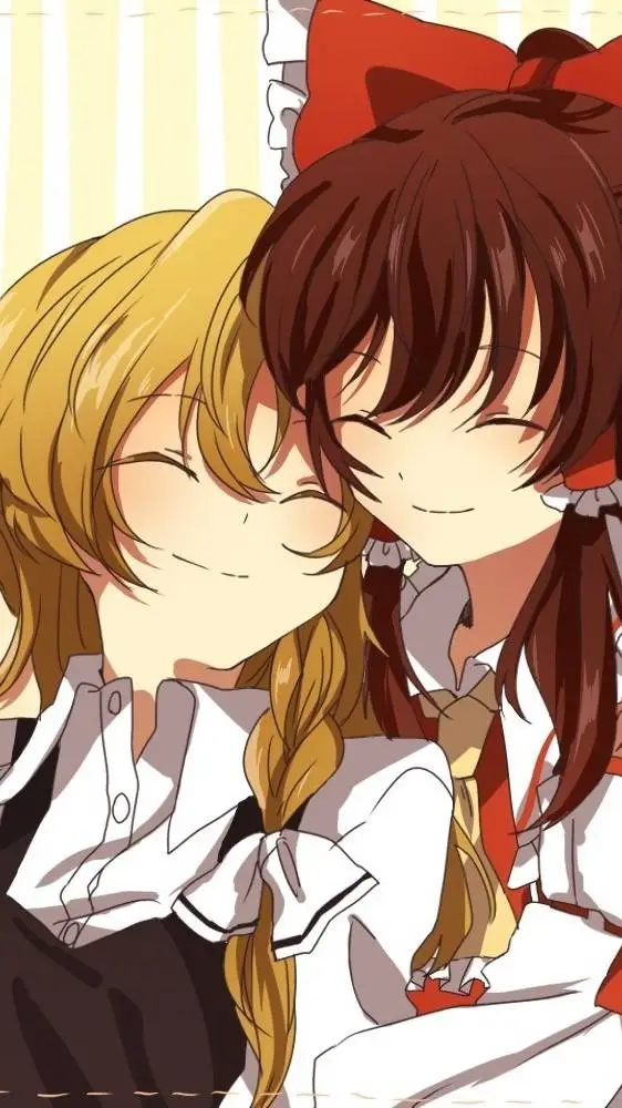 ai character: Reimu y Marisa >:D background