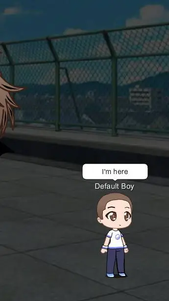 ai character: I'm here background