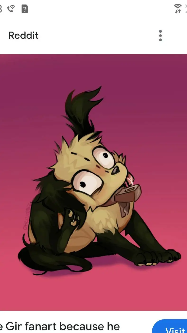 ai character: zim and gir background