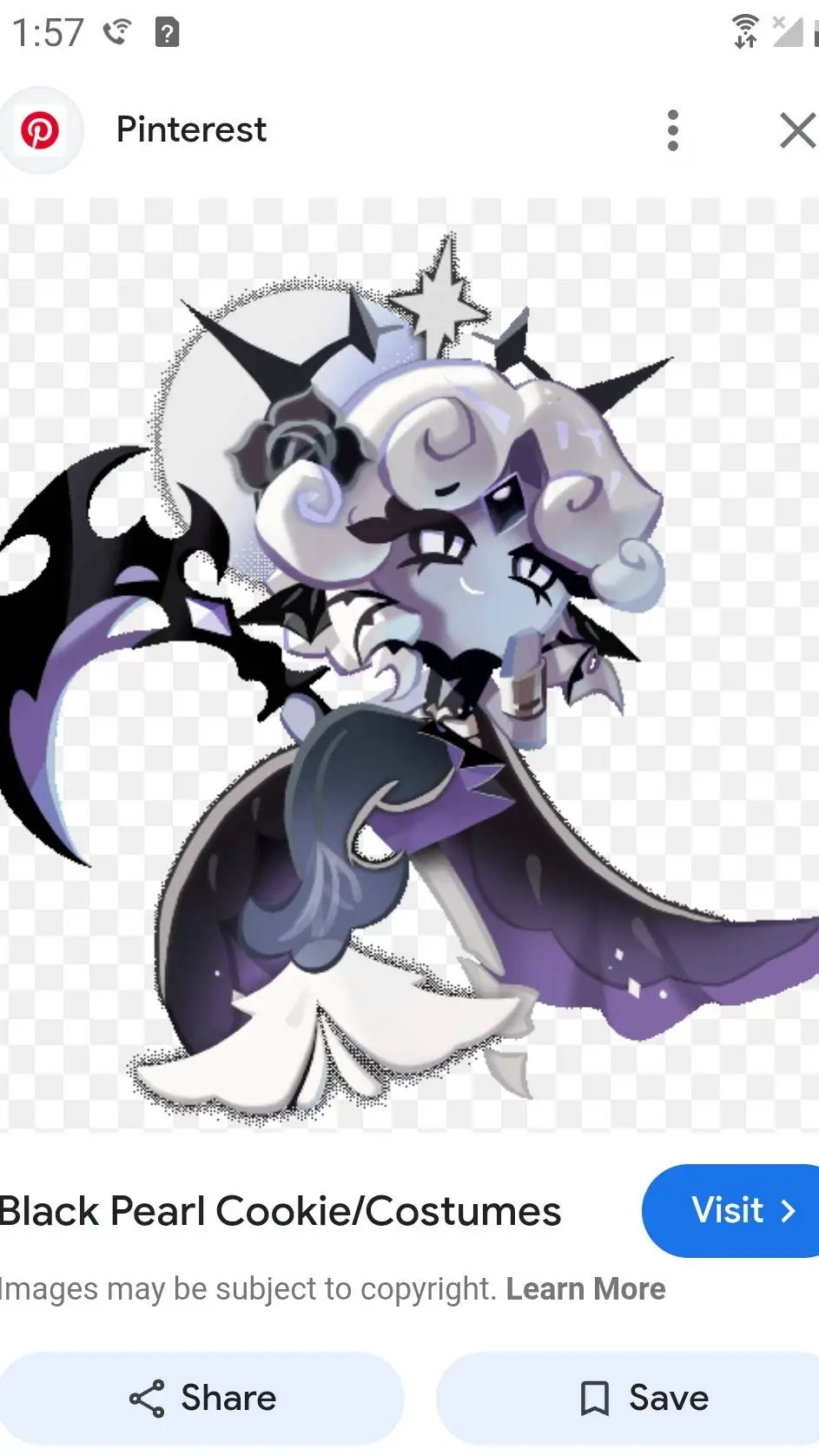 ai character: black pearl background