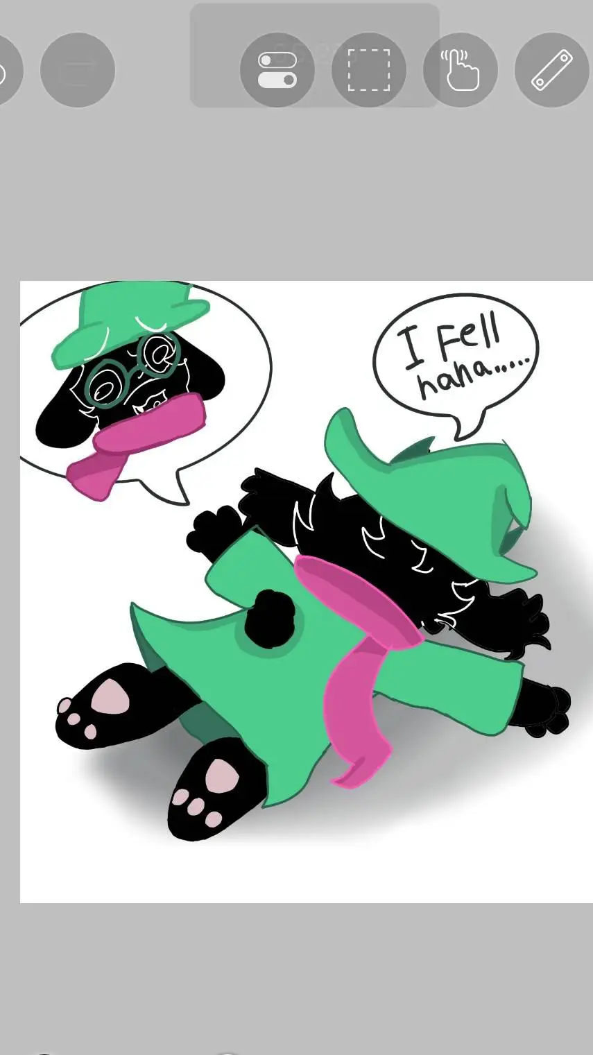 ai character: ralsei background