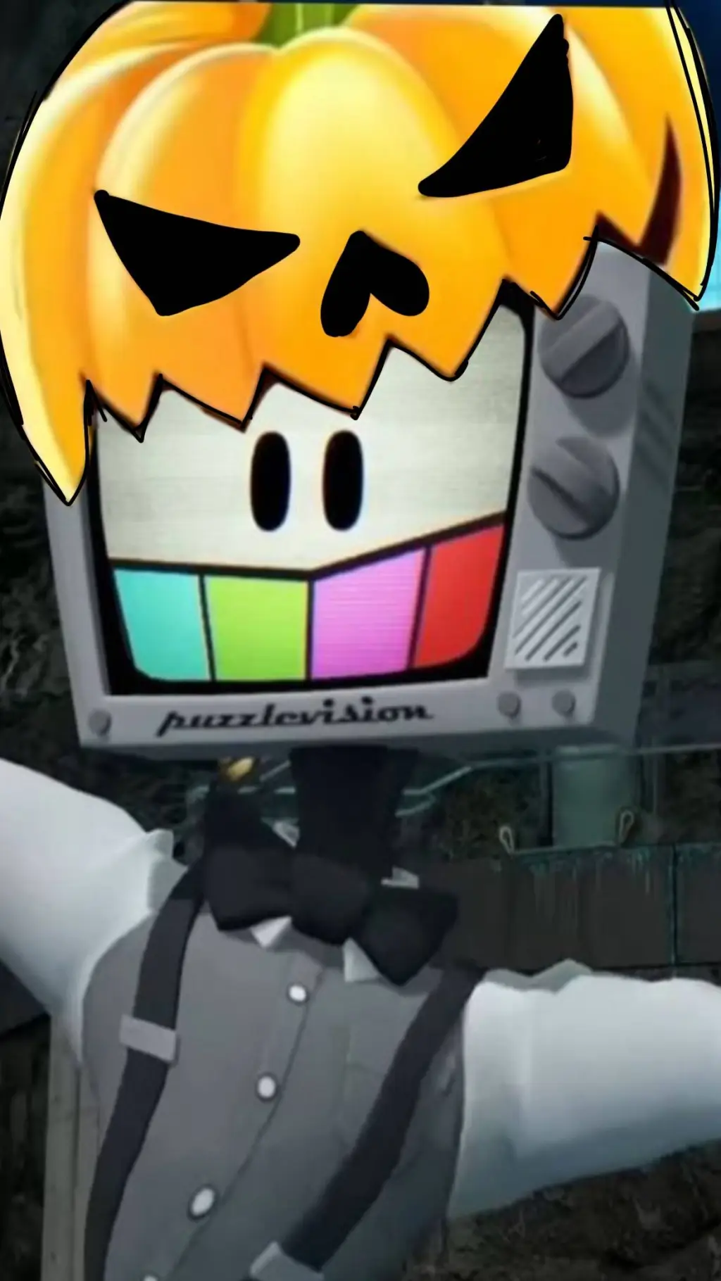 ai character: smg4 Halloween 🎃  background