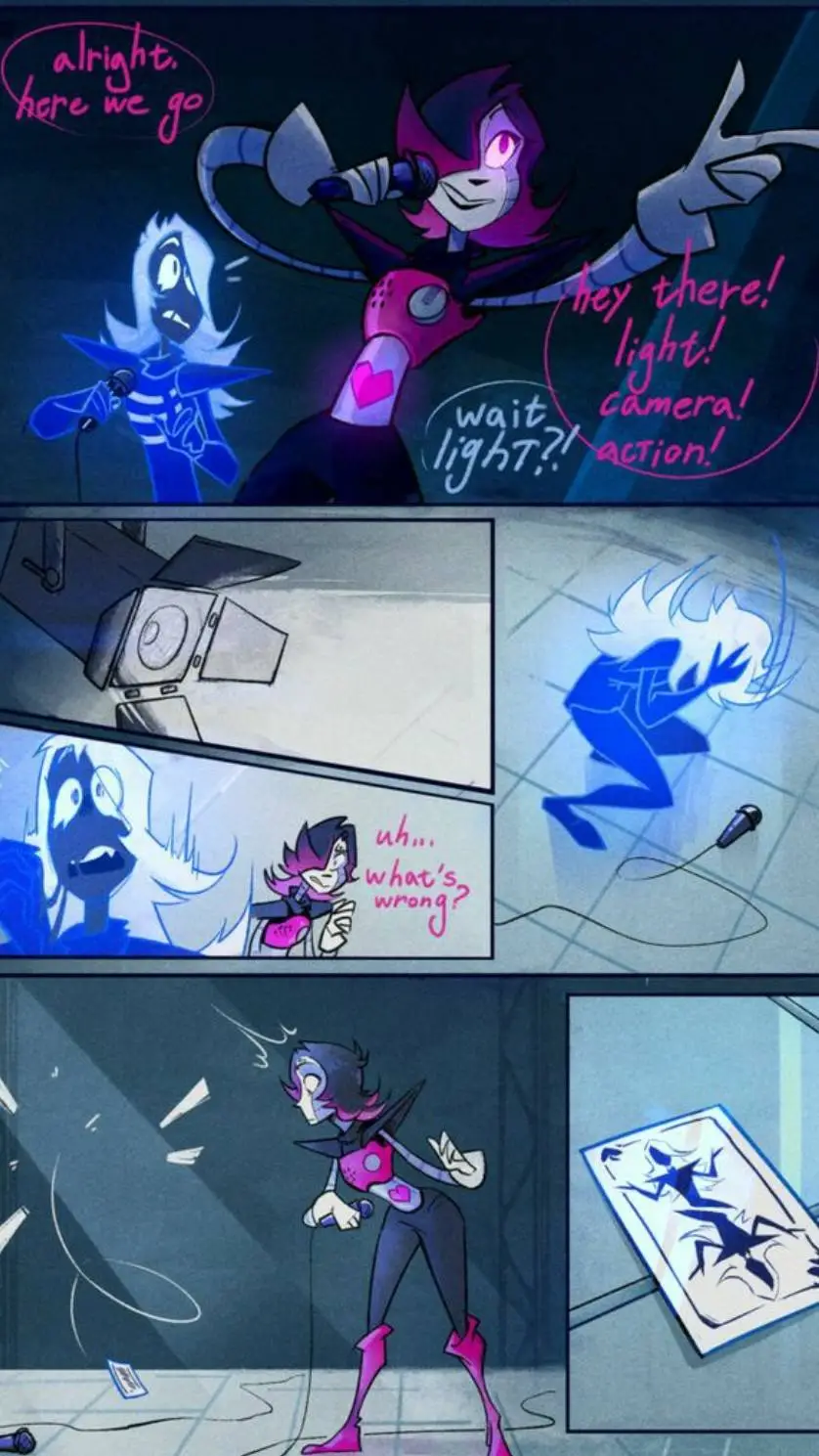 ai character: mettaton and rouxl background