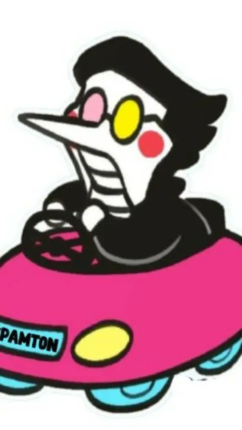 ai character: spamton undertale  background
