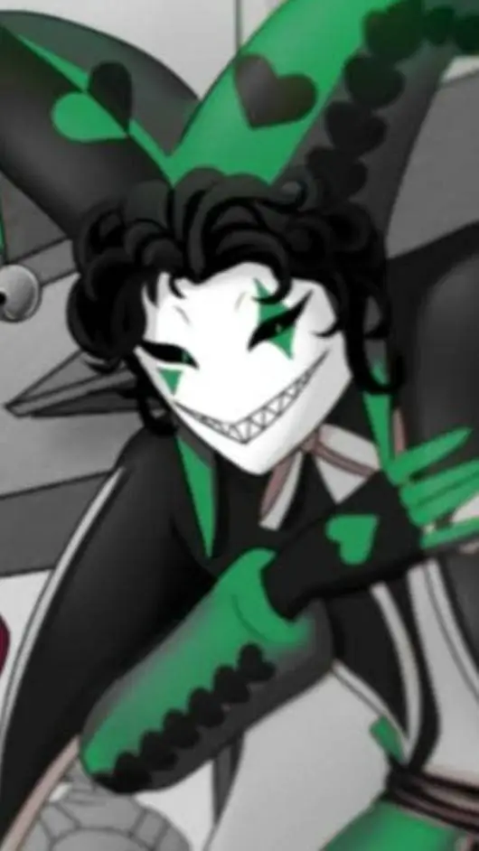 ai character: harlequin  background