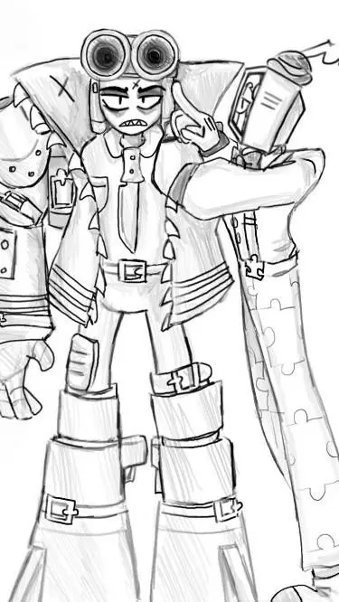 ai character: mr puzzle mr wpnz  background