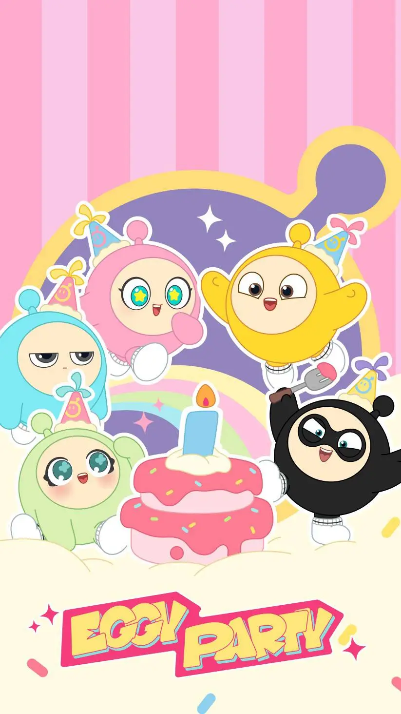 ai character: eggy party year background